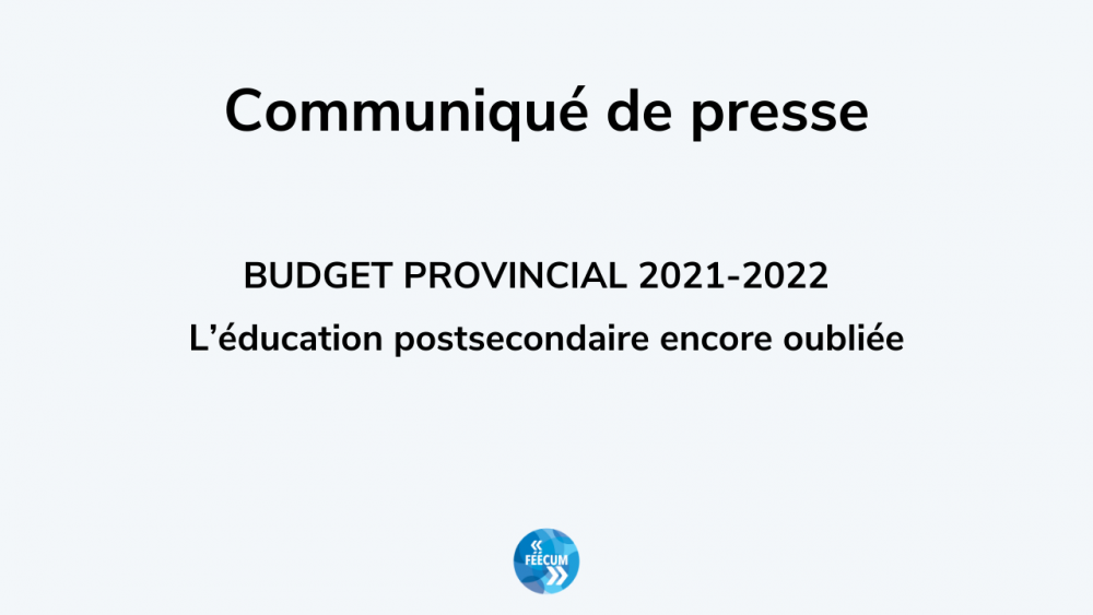Budget provincial